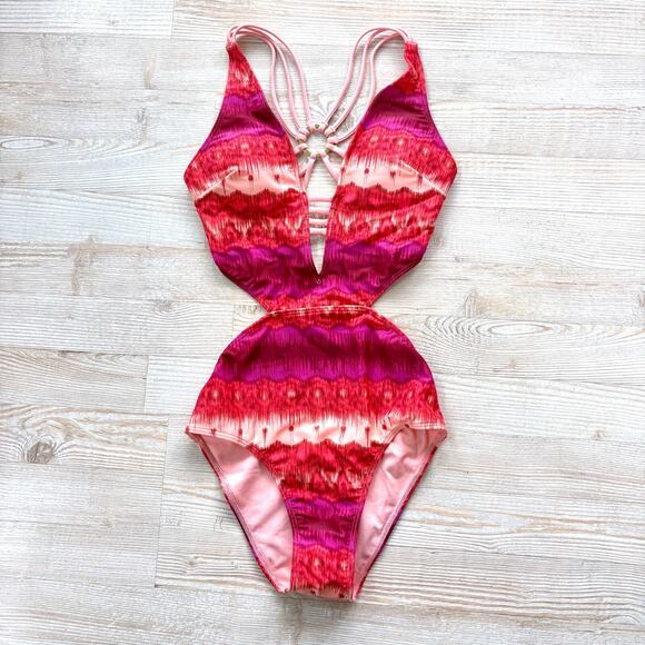 Abercrombie & Fitch Other - Abercrombie & Fitch Printed Cutout One Piece Swimsuit | Pink Size XS‎